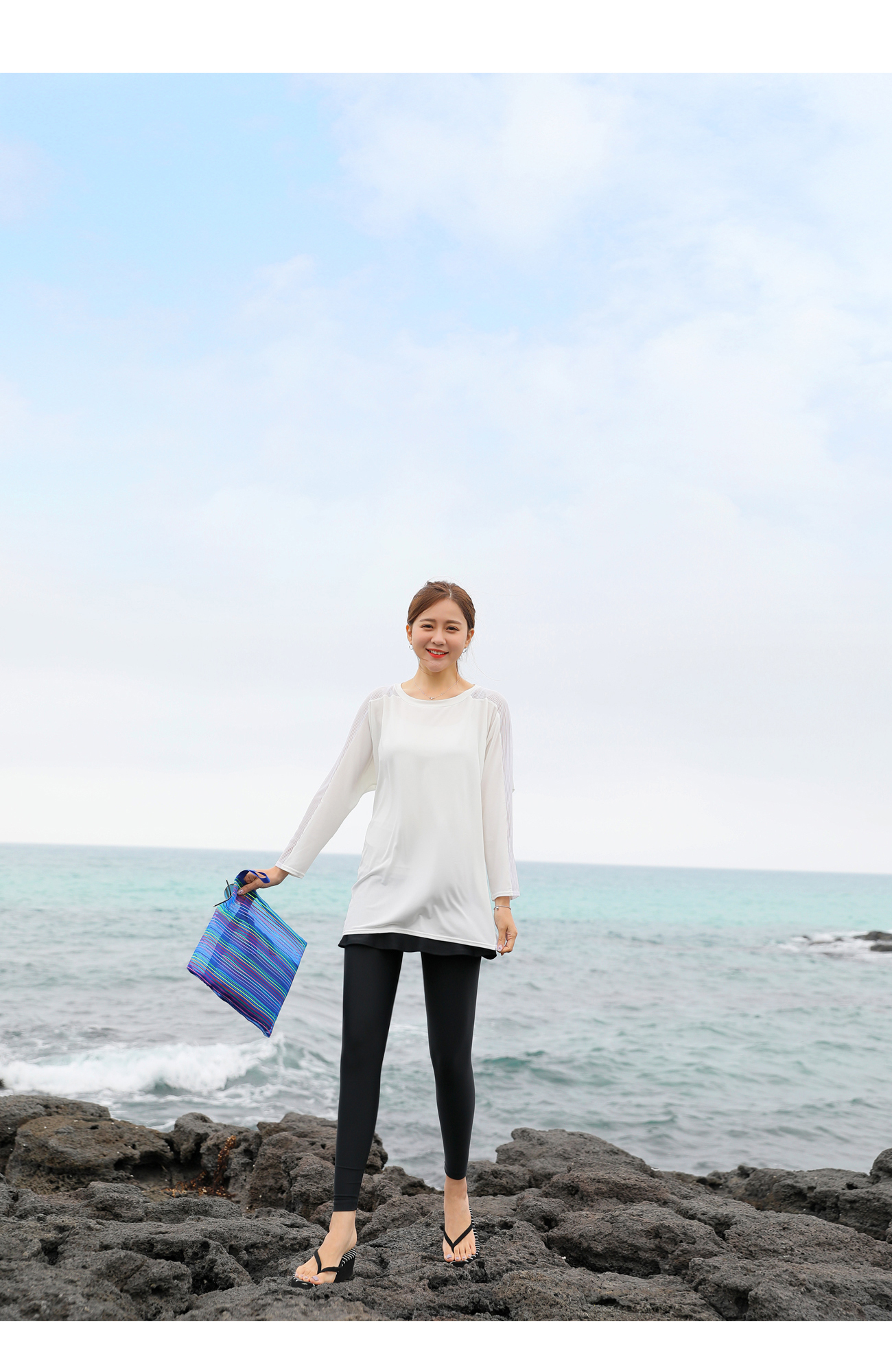 [엔제스 컬러풀 비치백 3종세트]