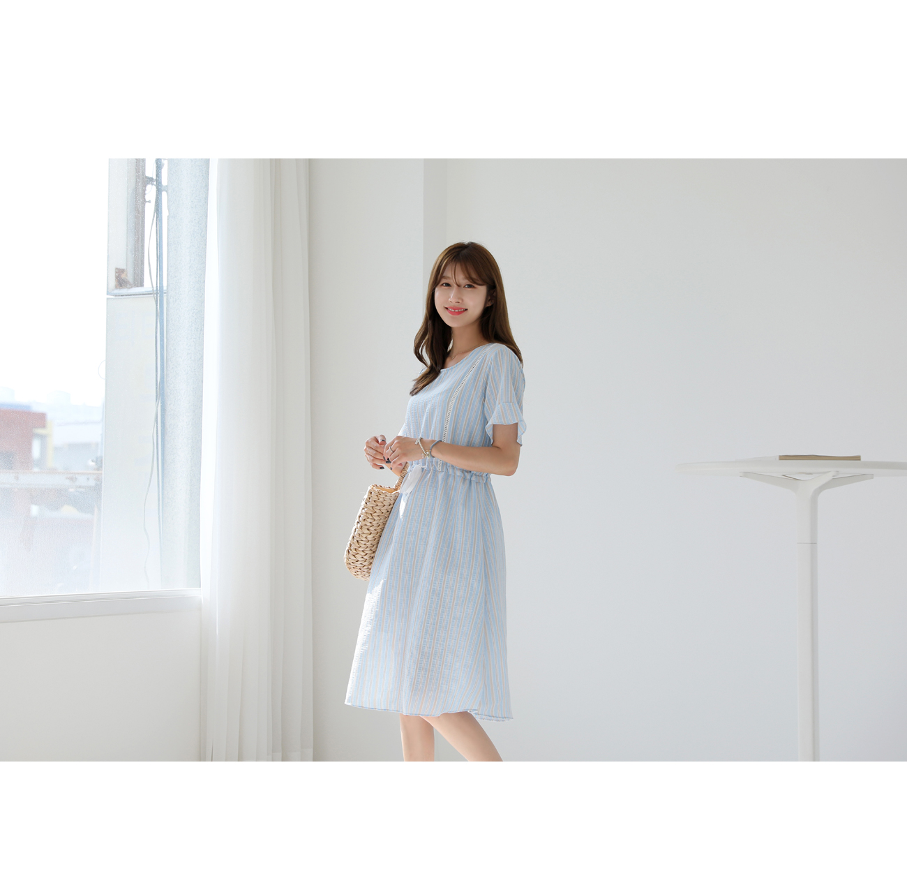 [펜줄지 레이스원피스] 클릭앤퍼니 [펜줄지 레이스원피스]