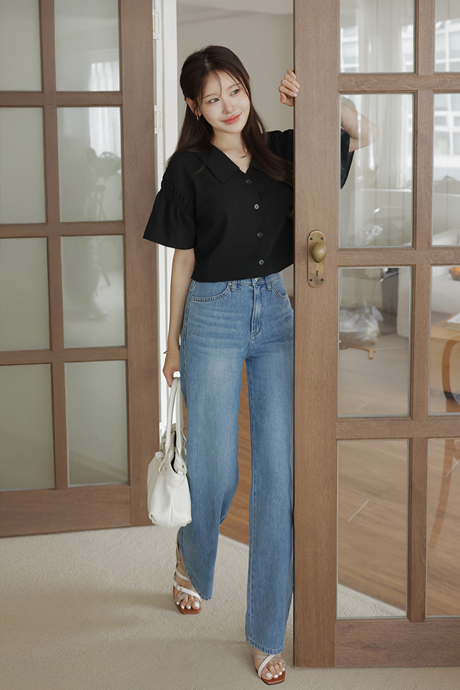 덤링클 카라블라우스