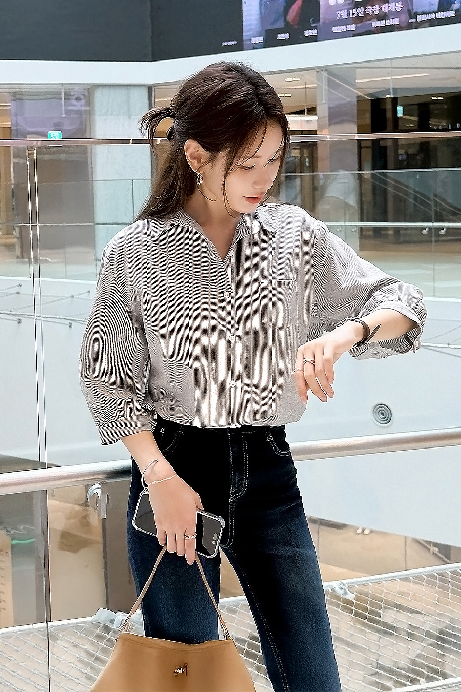 룬카일 스트라이프셔츠
