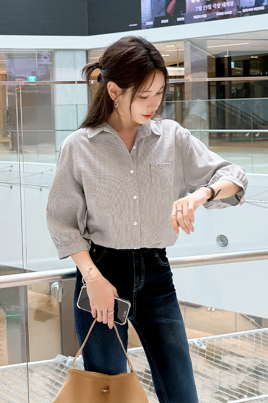룬카일 스트라이프셔츠