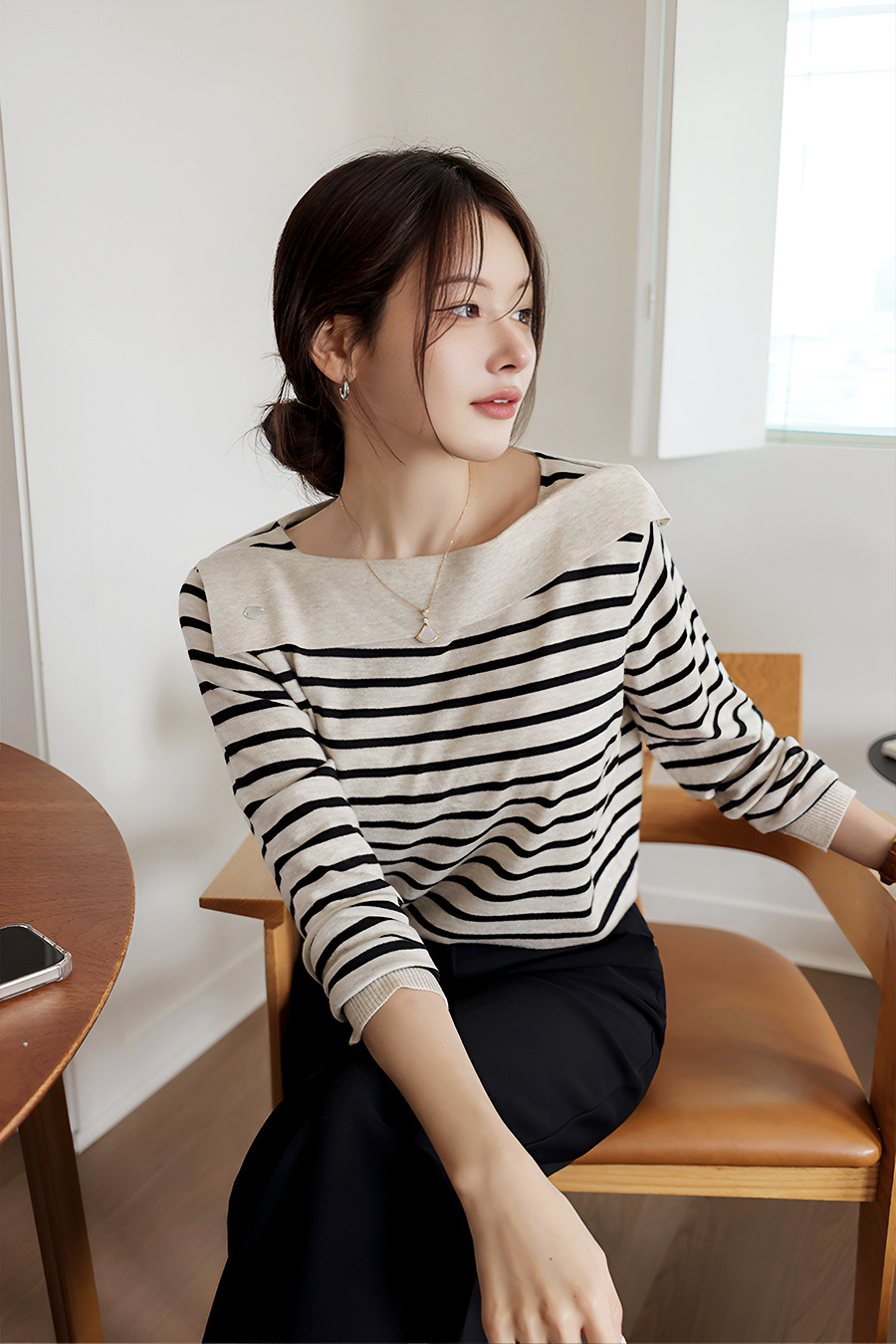팬스트라이프 보트넥니트